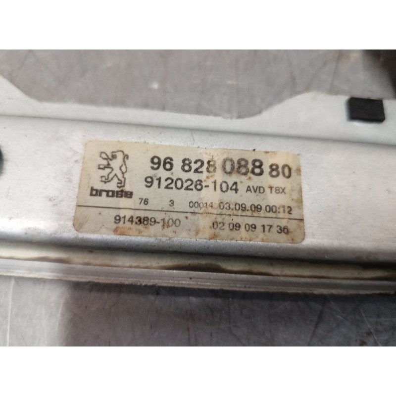 Recambio de elevalunas electrico delantero derecho para peugeot 3008 i monospace (0u_) 1.6 thp referencia OEM IAM 9682808880  