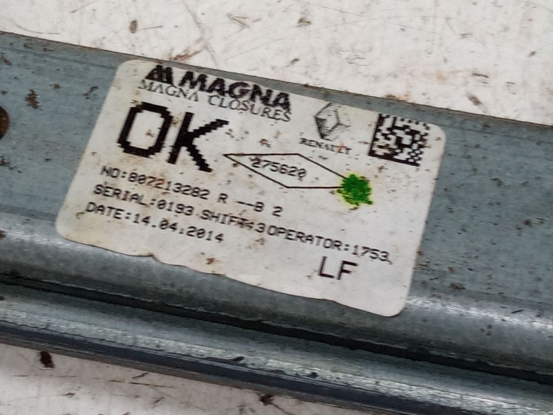 Recambio de elevalunas electrico delantero izquierdo para dacia sandero ii (b8_) 1.5 dci 75 / blue dci 75 (b8jw, b8m4, b8ah, b8m