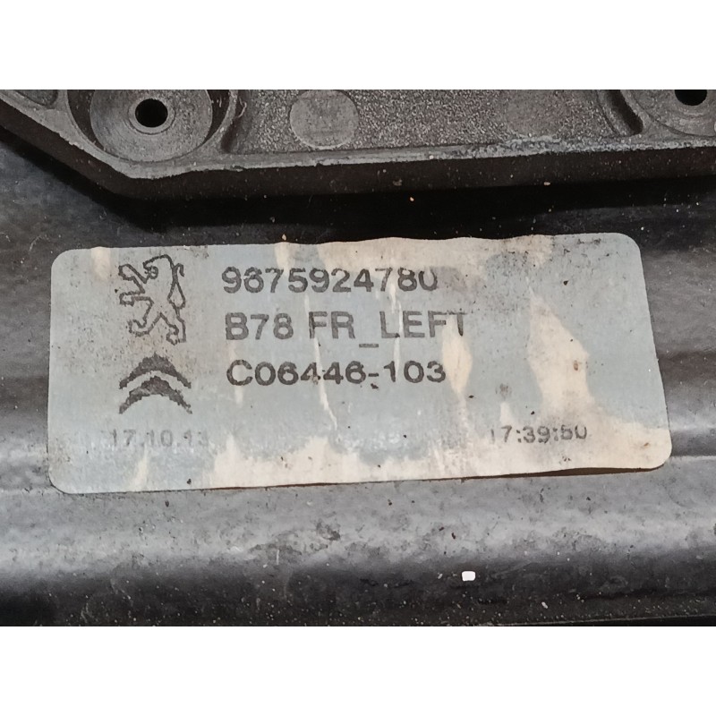 Recambio de elevalunas electrico delantero izquierdo para citroën c4 picasso ii 1.6 hdi 90 referencia OEM IAM 9675924780  