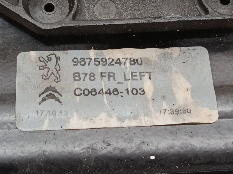 Recambio de elevalunas electrico delantero izquierdo para citroën c4 picasso ii 1.6 hdi 90 referencia OEM IAM 9675924780  