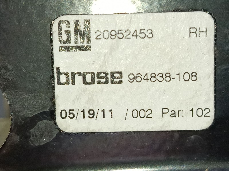 Recambio de elevalunas electrico delantero izquierdo para opel insignia a (g09) 2.0 cdti (68) referencia OEM IAM 20952453  