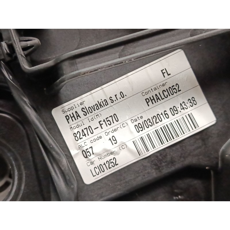 Recambio de elevalunas electrico delantero izquierdo para kia sportage iv (ql, qle) 1.7 crdi referencia OEM IAM 82470 F1570  