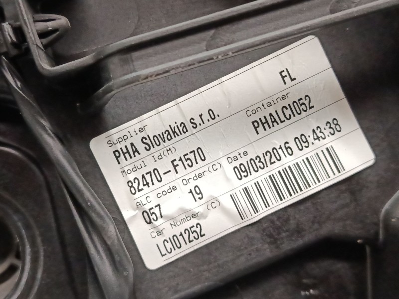 Recambio de elevalunas electrico delantero izquierdo para kia sportage iv (ql, qle) 1.7 crdi referencia OEM IAM 82470 F1570  