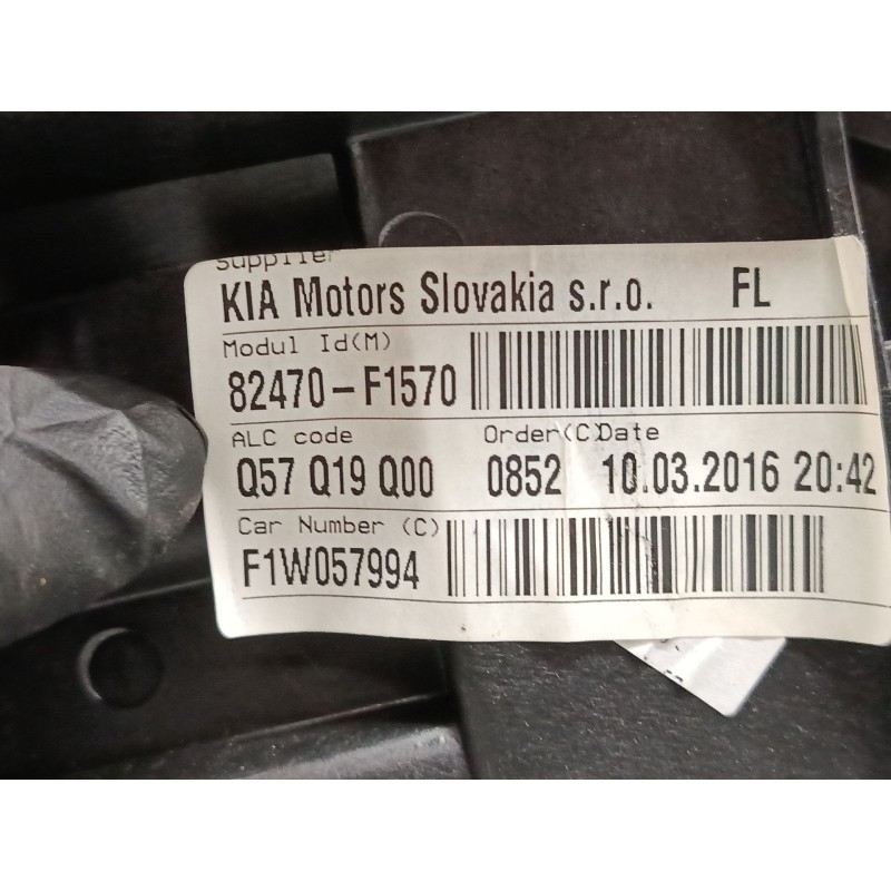 Recambio de elevalunas electrico delantero izquierdo para kia sportage iv (ql, qle) 1.7 crdi referencia OEM IAM 82470 F1570  