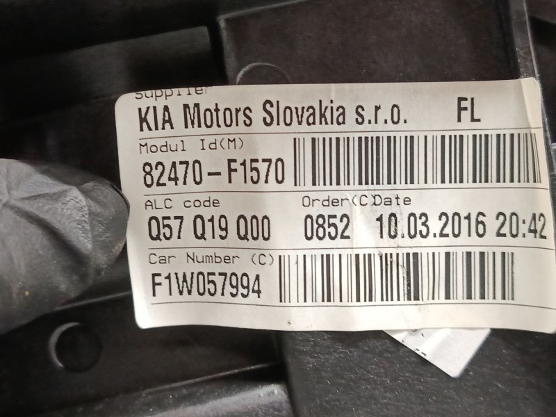 Recambio de elevalunas electrico delantero izquierdo para kia sportage iv (ql, qle) 1.7 crdi referencia OEM IAM 82470 F1570  