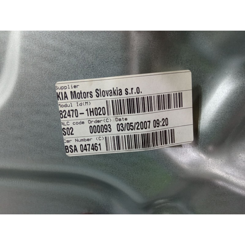 Recambio de elevalunas electrico delantero izquierdo para kia cee´d hatchback (ed) 1.4 referencia OEM IAM 402055 D  