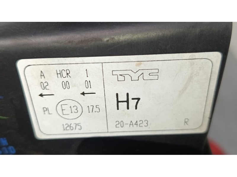 Recambio de faro derecho para opel corsa c (x01) 1.3 cdti (f08, f68) referencia OEM IAM   