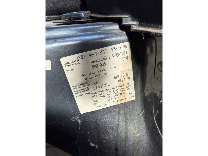 audi a4 b5 (8d2) del año 1997