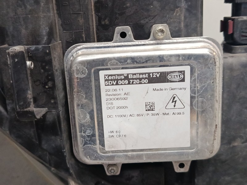 Recambio de faro izquierdo xenon para opel astra j (p10) 1.4 turbo (68) referencia OEM IAM 1ZT01001201 13253650LH 