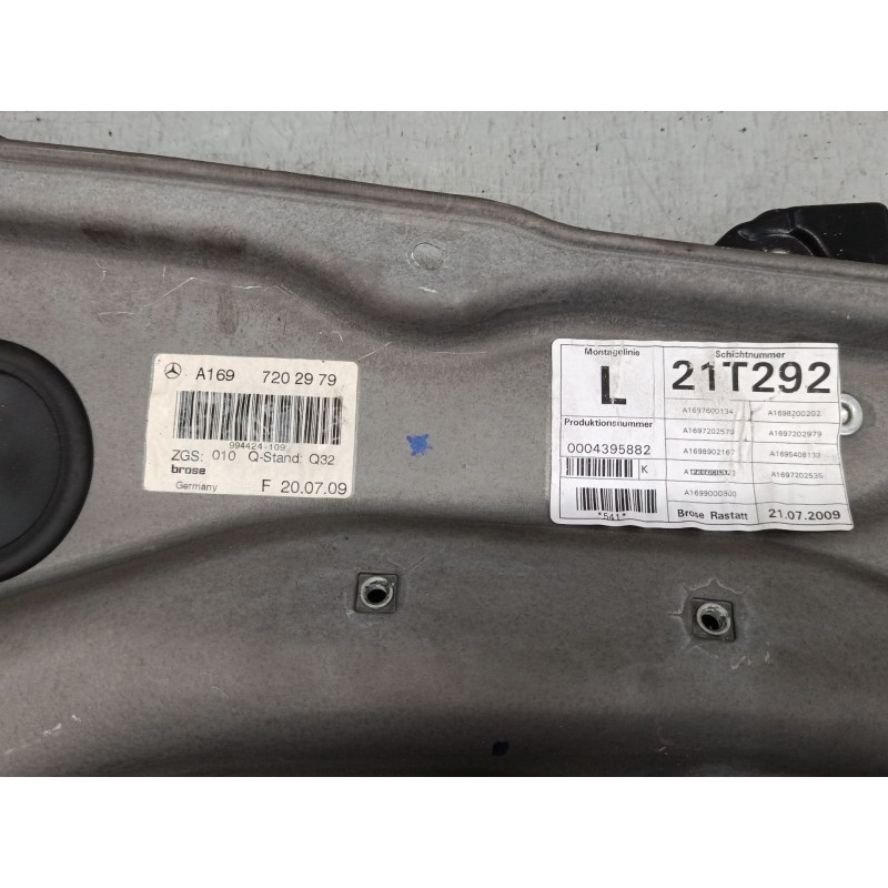 Recambio de elevalunas electrico delantero izquierdo para mercedes-benz clase a (w169) a 180 cdi (169.007, 169.307) referencia O