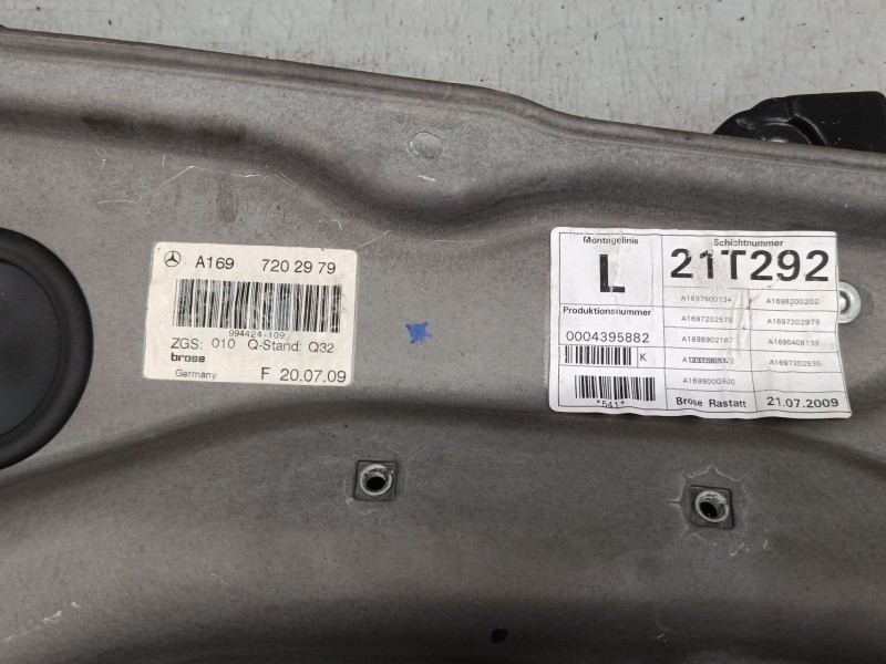 Recambio de elevalunas electrico delantero izquierdo para mercedes-benz clase a (w169) a 180 cdi (169.007, 169.307) referencia O