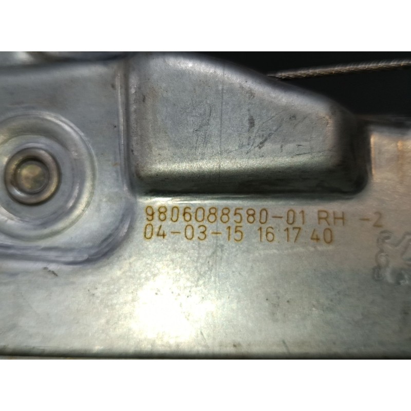 Recambio de elevalunas electrico trasero derecho para peugeot 2008 i (cu_) 1.2 thp 110 / puretech 110 referencia OEM IAM 9806082