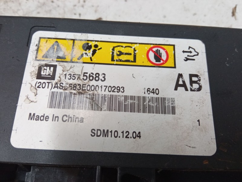 Recambio de centralita airbag para opel astra j (p10) 1.7 cdti (68) referencia OEM IAM AS5683E000170293  