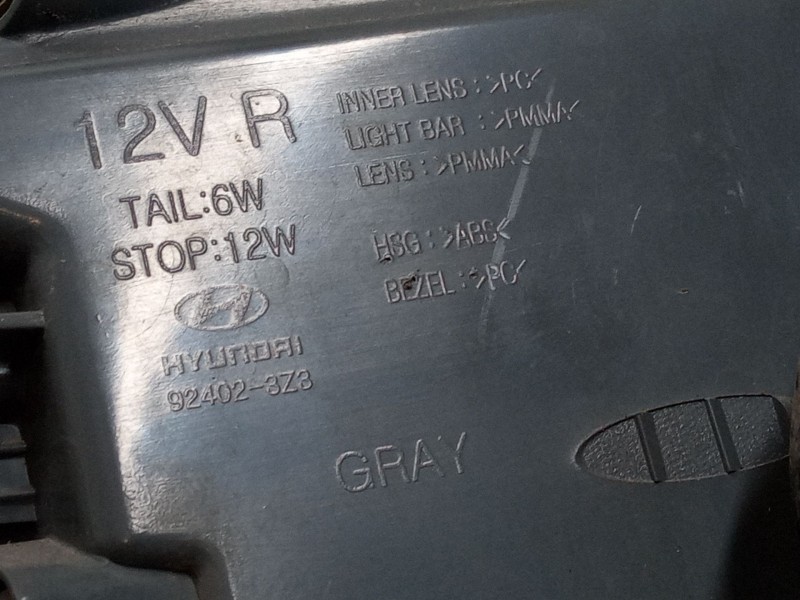 Recambio de piloto trasero derecho para hyundai i40 i (vf) 1.7 crdi referencia OEM IAM 92402-3Z3 / 924203Z600 / 924023Z500  