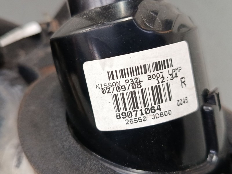 Recambio de piloto trasero porton derecho para nissan qashqai i (j10, nj10) 2.0 dci a las 4 ruedas referencia OEM IAM 26550JD800