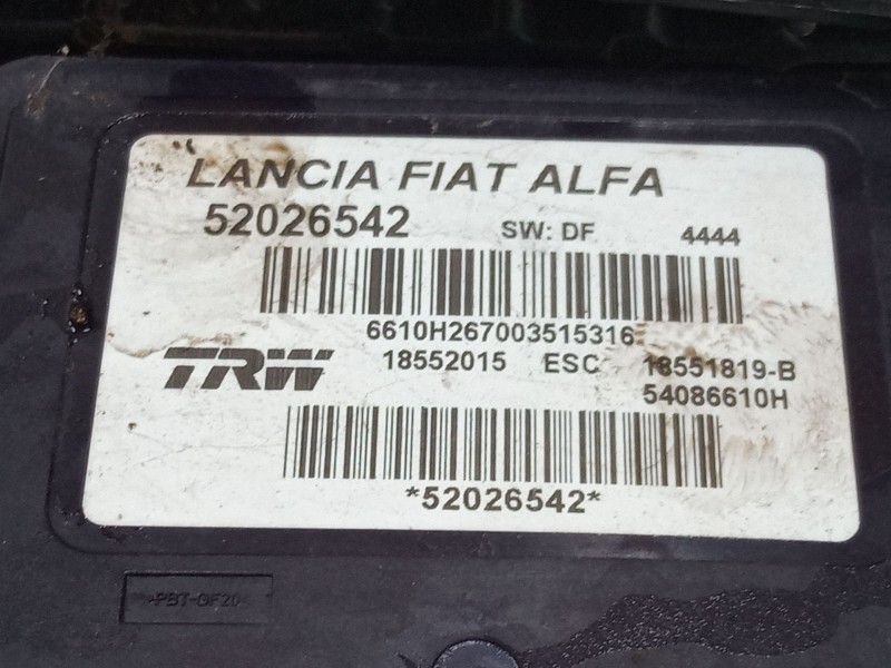 Recambio de abs para fiat 500l (351_, 352_) 1.4 (199lyb1b) referencia OEM IAM 52026542 1855015 54086610H