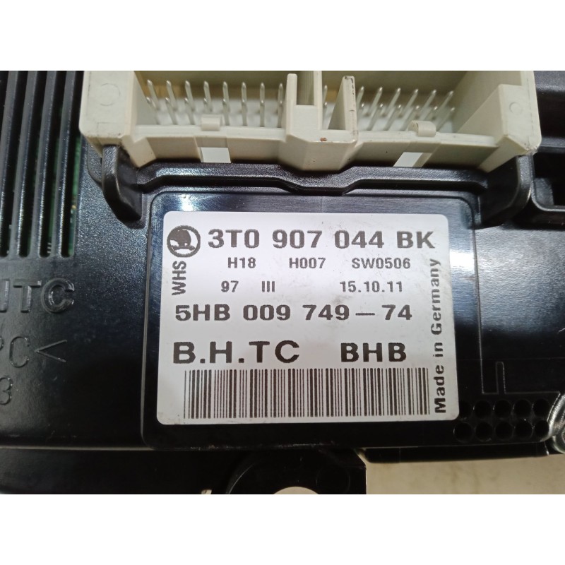 Recambio de mando climatizador para skoda superb ii station wagon (3t5) 2.0 tdi 16v referencia OEM IAM    Recambio de mando climatizador para skoda superb ii station wagon (3t5) 2.0 tdi 16v referencia OEM IAM