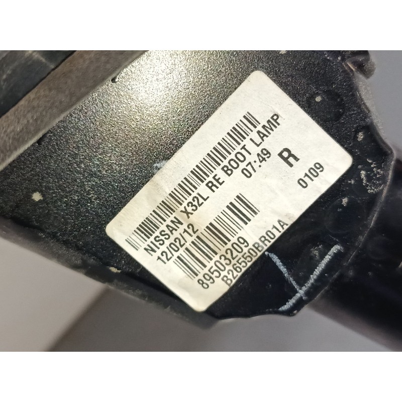 Recambio de piloto trasero porton derecho para nissan qashqai i (j10, nj10) 1.6 referencia OEM IAM B26550BR01A 89503209 