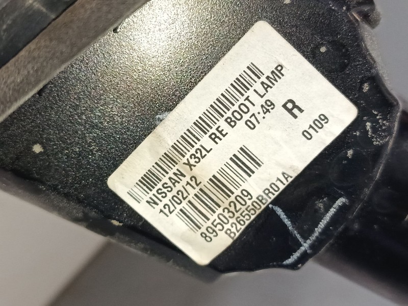 Recambio de piloto trasero porton derecho para nissan qashqai i (j10, nj10) 1.6 referencia OEM IAM B26550BR01A 89503209 