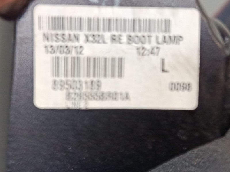 Recambio de piloto trasero porton izquierdo para nissan qashqai i (j10, nj10) 1.5 dci referencia OEM IAM   