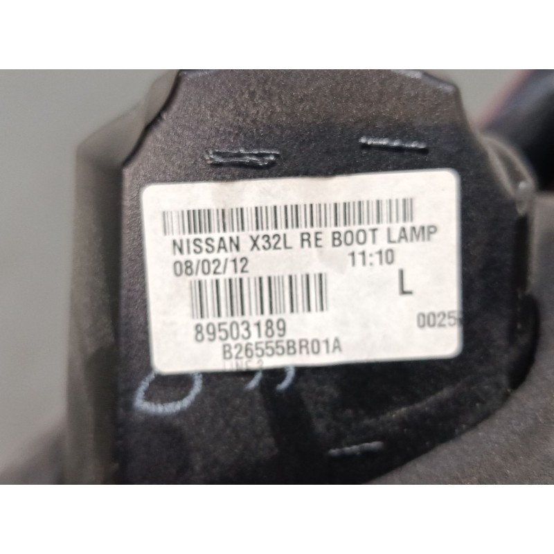 Recambio de piloto trasero porton izquierdo para nissan qashqai i (j10, nj10) 1.6 referencia OEM IAM 89503189  