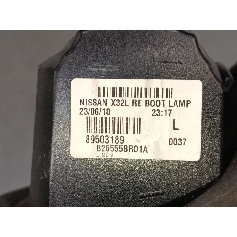Recambio de piloto trasero porton izquierdo para nissan qashqai i (j10, nj10) 1.6 referencia OEM IAM 89503189 B26555BR01A 