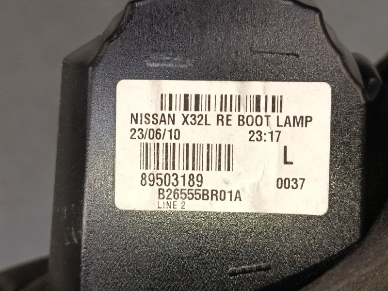 Recambio de piloto trasero porton izquierdo para nissan qashqai i (j10, nj10) 1.6 referencia OEM IAM 89503189 B26555BR01A 