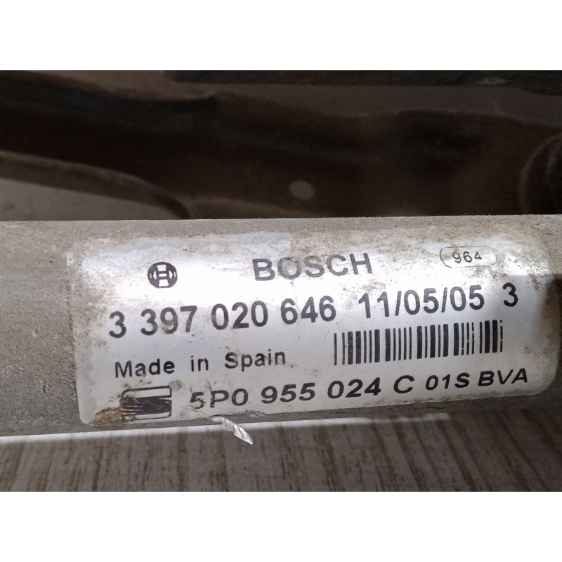 Recambio de motor limpiaparabrisas delantero derecho para seat toledo iii (5p2) 1.9 tdi referencia OEM IAM 3397020646.5P0955024C
