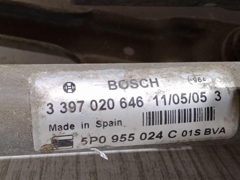 Recambio de motor limpiaparabrisas delantero derecho para seat toledo iii (5p2) 1.9 tdi referencia OEM IAM 3397020646.5P0955024C