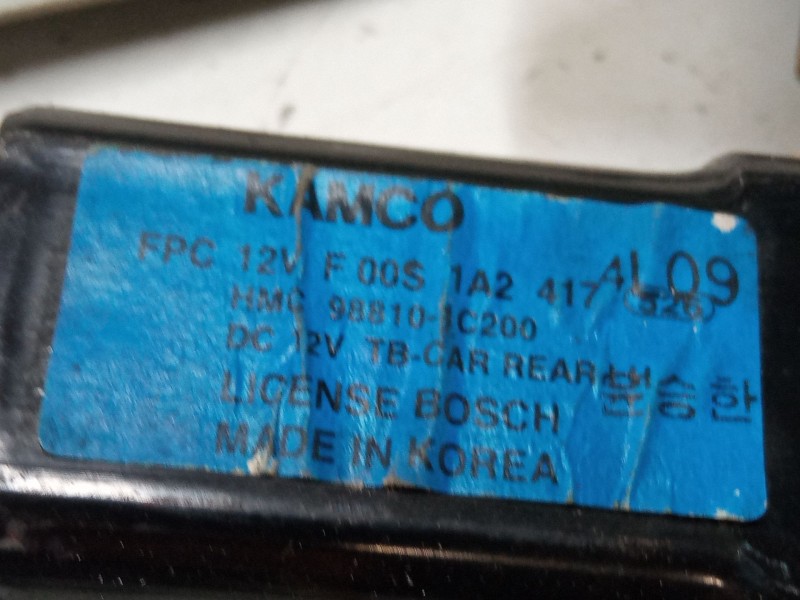 Recambio de elevalunas electrico trasero izquierdo para kia picanto i (sa) 1.1 referencia OEM IAM 98810-1C200  