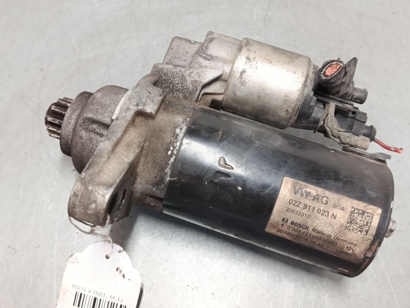 Recambio de motor arranque para volkswagen polo v (6r1, 6c1) 1.2 tdi referencia OEM IAM 02Z911023N  
