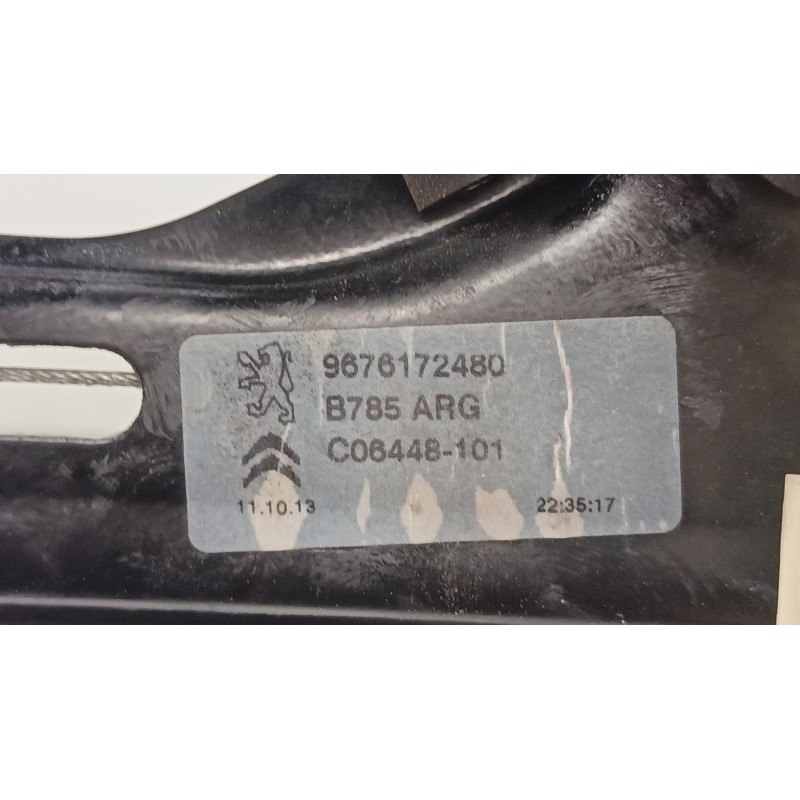 Recambio de elevalunas electrico trasero izquierdo para citroën c4 picasso ii 1.6 hdi 90 referencia OEM IAM 9676172480  