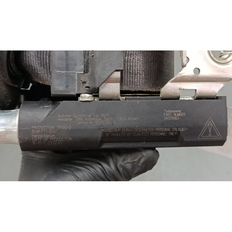 Recambio de cinturon seguridad delantero derecho para volkswagen polo v (6r1, 6c1) 1.2 tdi referencia OEM IAM 34075967  