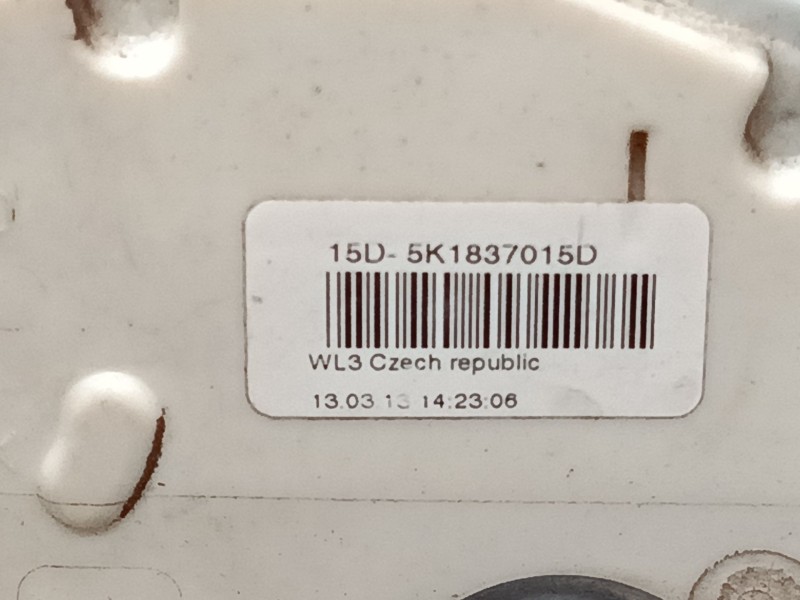 Recambio de cerradura puerta delantera izquierda para volkswagen polo v (6r1, 6c1) 1.2 tdi referencia OEM IAM 5K1837015D  