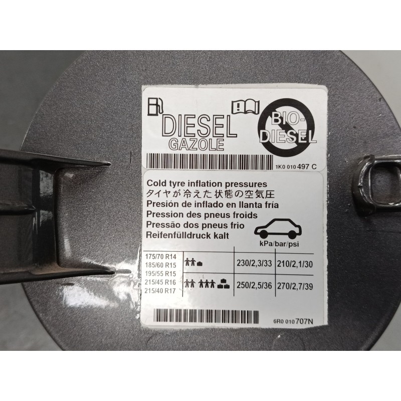 Recambio de tapa exterior combustible para volkswagen polo v (6r1, 6c1) 1.2 tdi referencia OEM IAM 6R0809999  