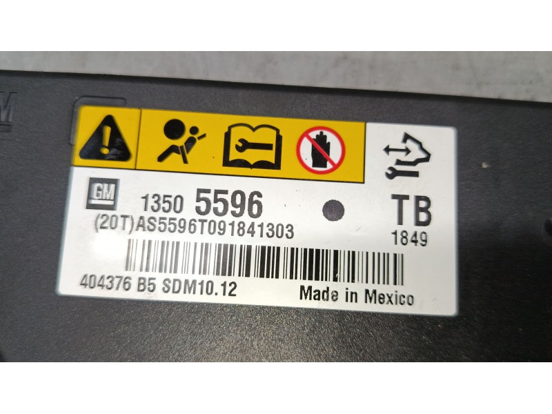 Recambio de centralita airbag para opel insignia a sports tourer (g09) 2.0 cdti (35) referencia OEM IAM 13505596  