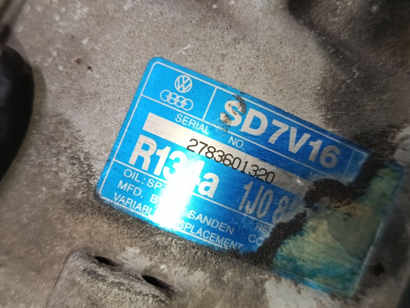 Recambio de compresor a/a para volkswagen new beetle descapotable (1y7) 2.0 referencia OEM IAM 1J0820803K  