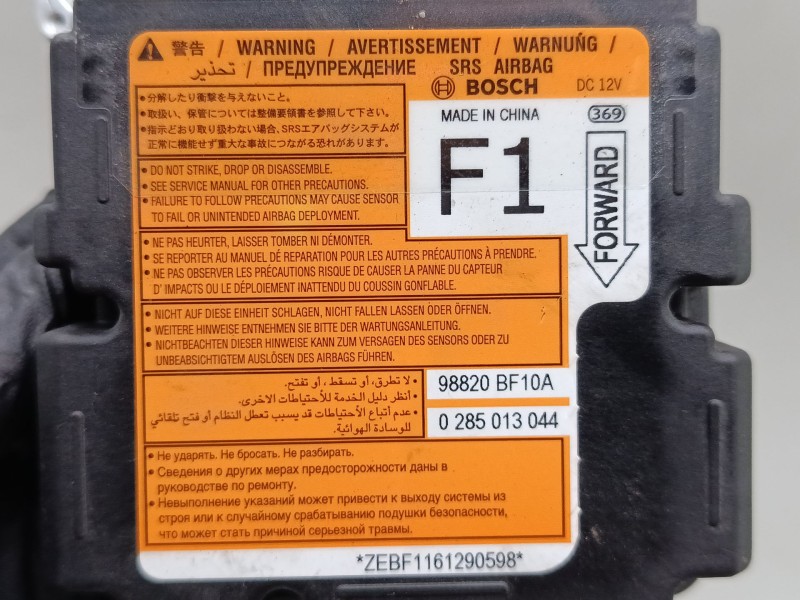 Recambio de centralita airbag para nissan juke (f15) 1.2 dig-t referencia OEM IAM 98820BF10A  