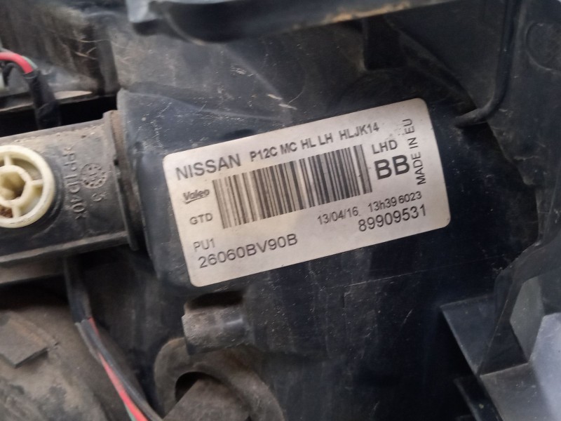 Recambio de faro izquierdo para nissan juke (f15) 1.2 dig-t referencia OEM IAM 26060BV90B  