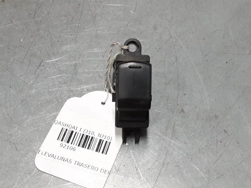 Recambio de mando elevalunas trasero derecho para nissan qashqai i (j10, nj10) 1.6 referencia OEM IAM 25411BR00A  