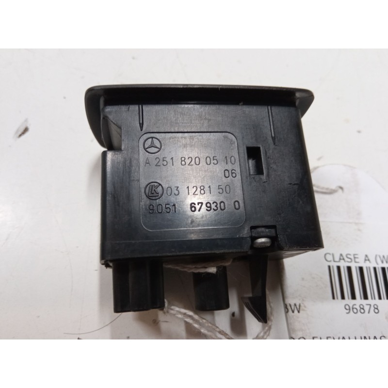 Recambio de mando elevalunas trasero izquierdo para mercedes-benz clase a (w169) a 170 (169.032, 169.332) referencia OEM IAM A25