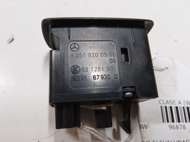 Recambio de mando elevalunas trasero izquierdo para mercedes-benz clase a (w169) a 170 (169.032, 169.332) referencia OEM IAM A25