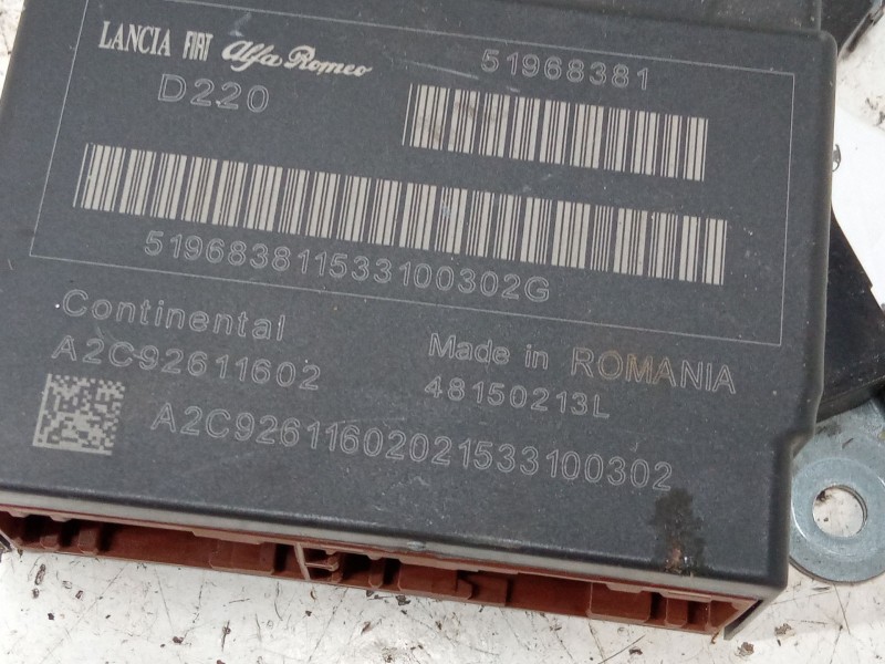 Recambio de centralita airbag para fiat 500l (351_, 352_) 1.4 (199lyb1b) referencia OEM IAM 51968381 A2C92611602 