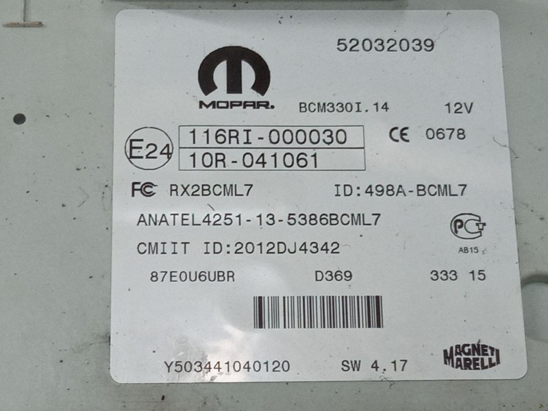 Recambio de bsi para fiat 500l (351_, 352_) 1.4 (199lyb1b) referencia OEM IAM 52032039 10R041061 