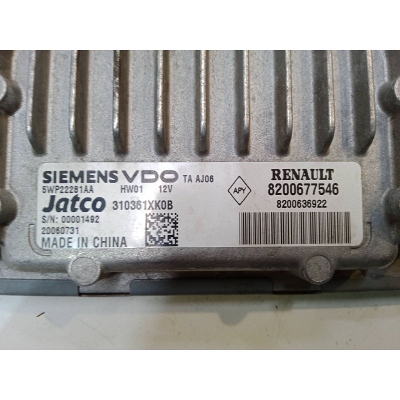 Recambio de centralita motor uce para renault scénic ii (jm0/1_) 2.0 dci (jm1k) referencia OEM IAM 8200677546 8200636922 5WP2228