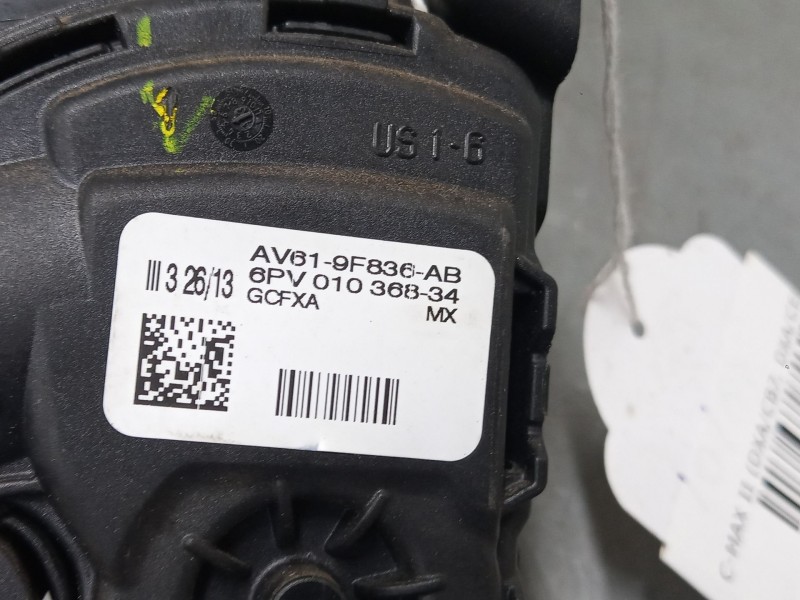 Recambio de pedal acelerador para ford c-max ii (dxa/cb7, dxa/ceu) 1.0 ecoboost referencia OEM IAM AV619F836AB  