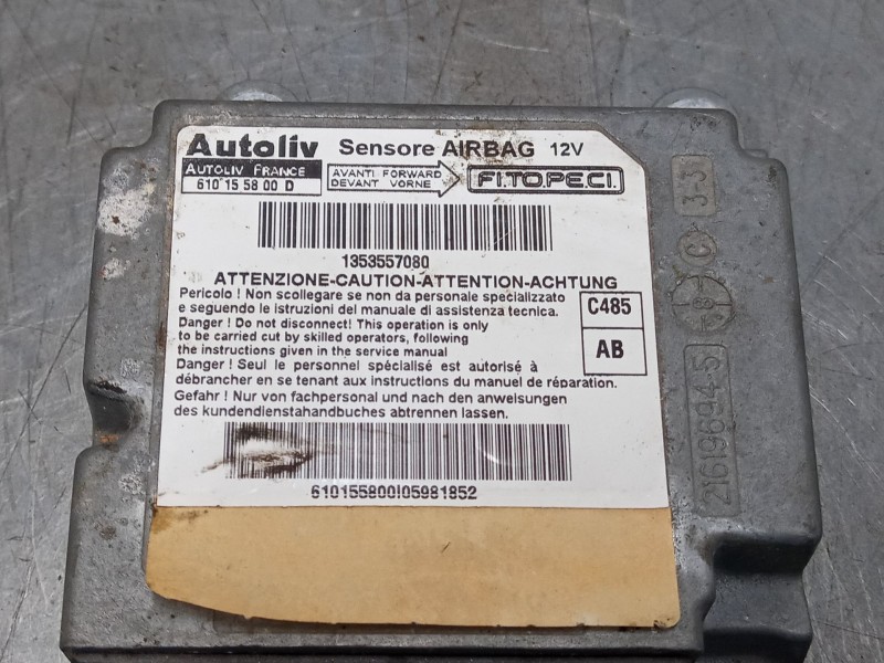 Recambio de centralita airbag para citroën nemo monospace 1.4 hdi referencia OEM IAM 610155800D  