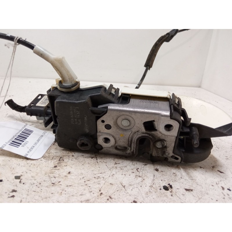 Recambio de cerradura puerta delantera izquierda para peugeot partner furgoneta/monovolumen 1.6 hdi 16v referencia OEM IAM 09480