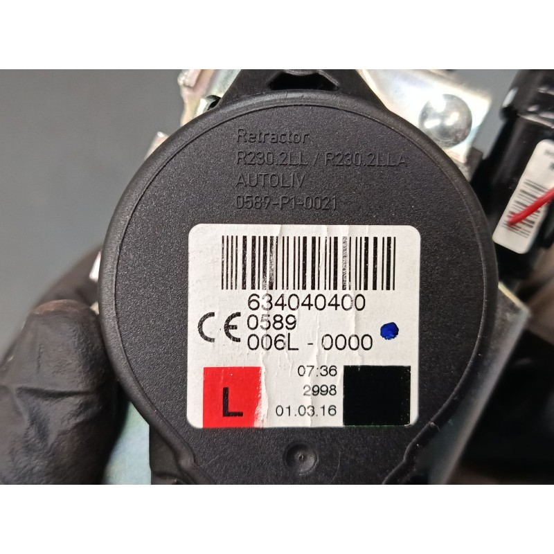 Recambio de cinturon seguridad delantero izquierdo para kia sportage iv (ql, qle) 1.7 crdi referencia OEM IAM 634040400  