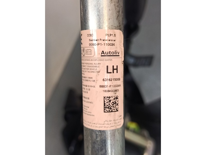 Recambio de cinturon seguridad delantero izquierdo para kia sportage iv (ql, qle) 1.7 crdi referencia OEM IAM 634040400  